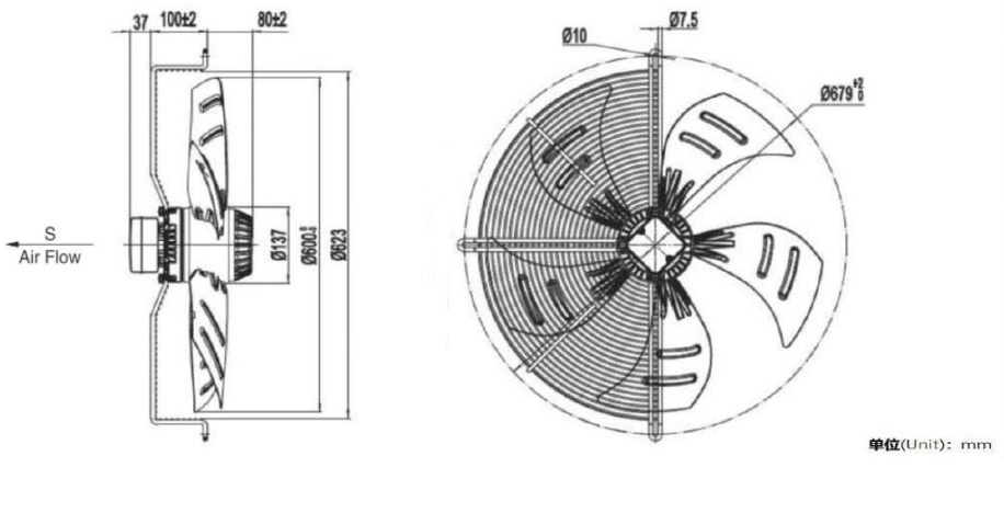 quạt tản nhiệt 4D-600