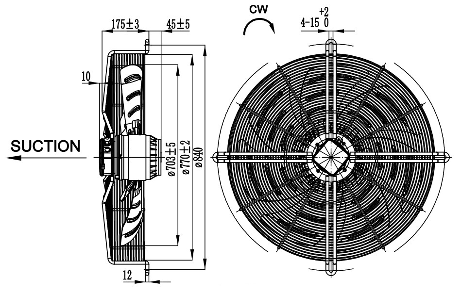 quạt tản nhiệt 710mm
